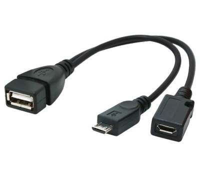 Kabel GEMBIRD KABEL USB MICRO AF-BM+(F) USB 2.0 OTG 15CM A-OTG-AFBM-04